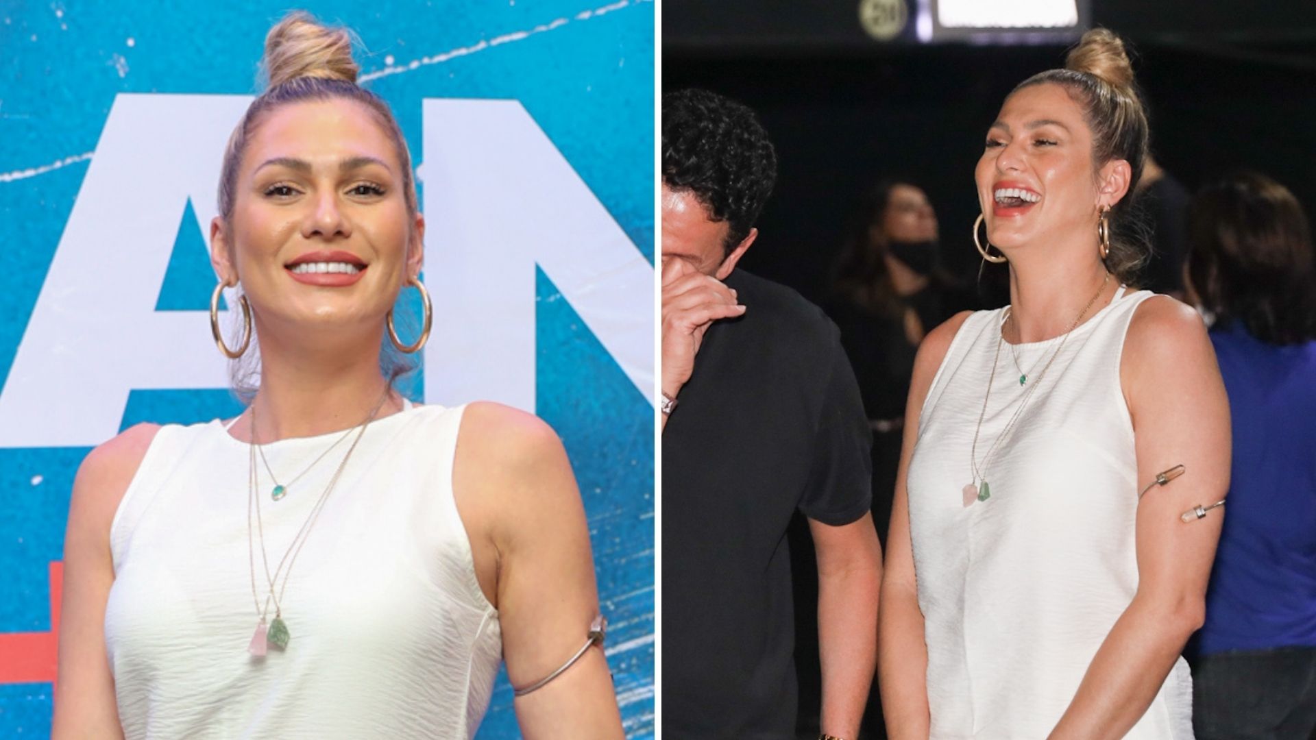 Sorridente, Lívia Andrade faz raríssima aparição em público ao lado do namorado