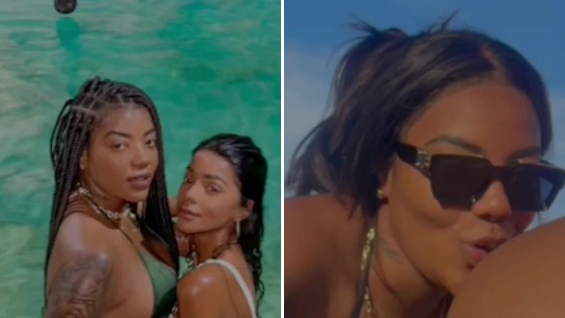 Ludmilla expõe momentos íntimos com a esposa em vídeo e surge beijando seu bumbum
