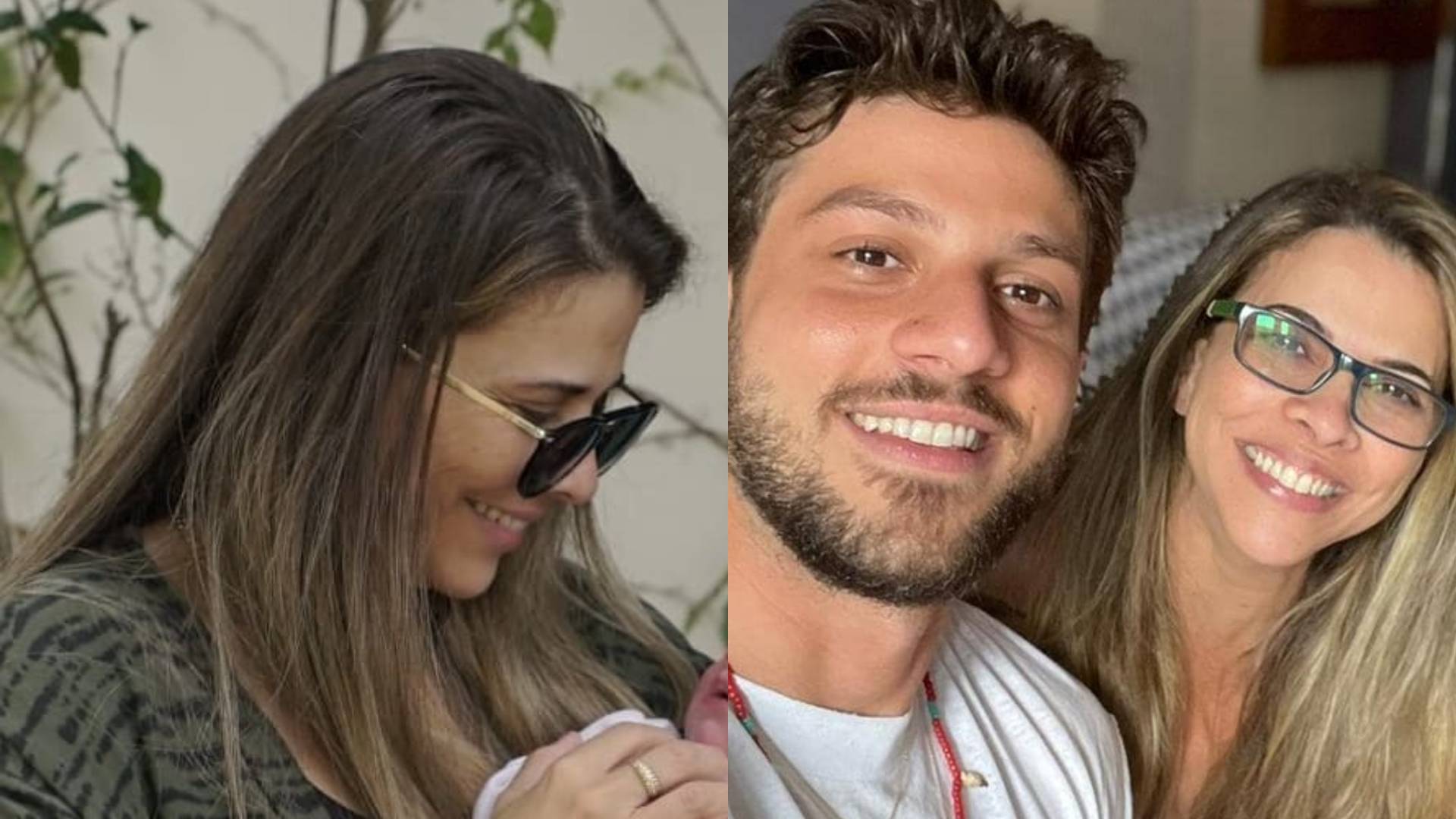 Mãe de Chay Suede posa com o neto recém-nascido e baba muito: “Já nasceu lindo”