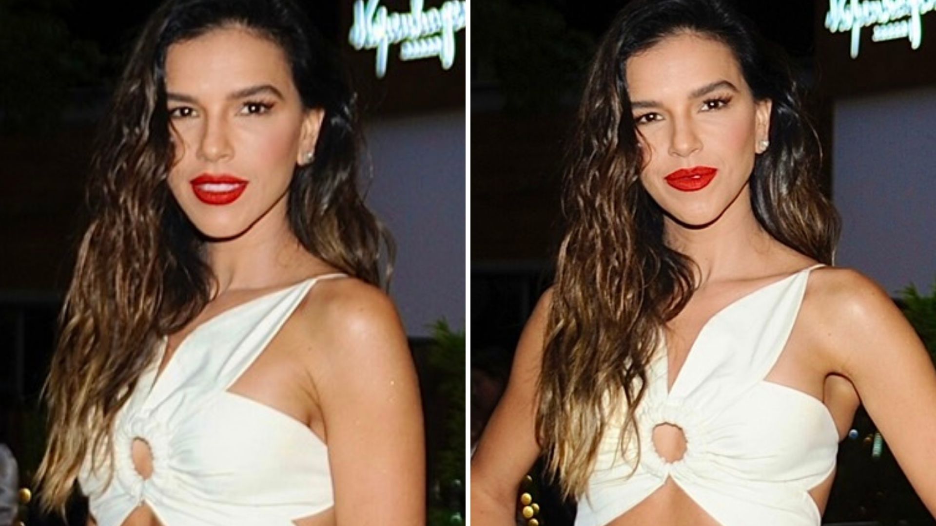 Corpaço! Mariana Rios dispensa sutiã e surge deslumbrante com look todo branco