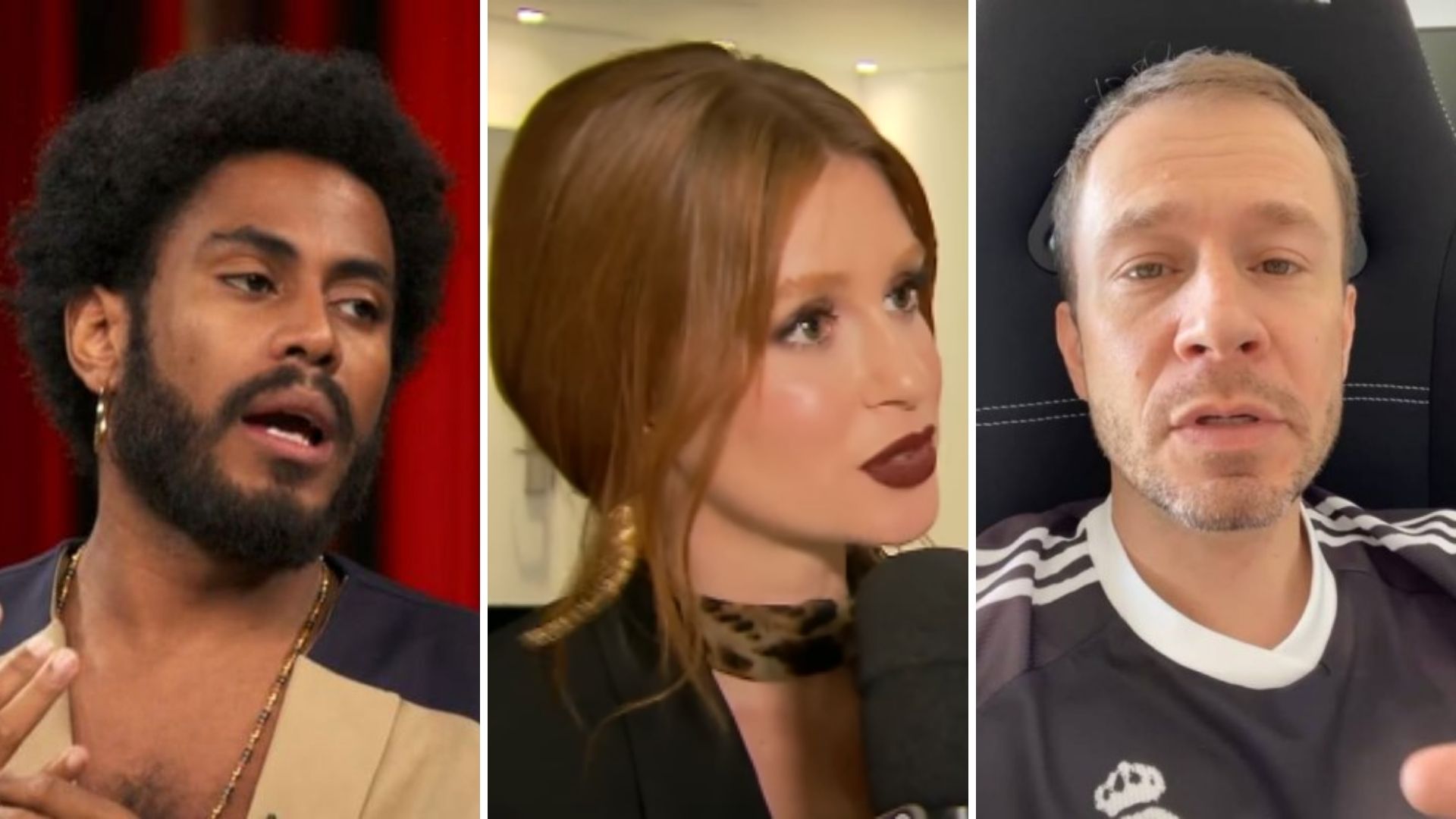 Marina Ruy Barbosa fala da polêmica entre Ícaro Silva e Tiago Leifert: “Não suporto”