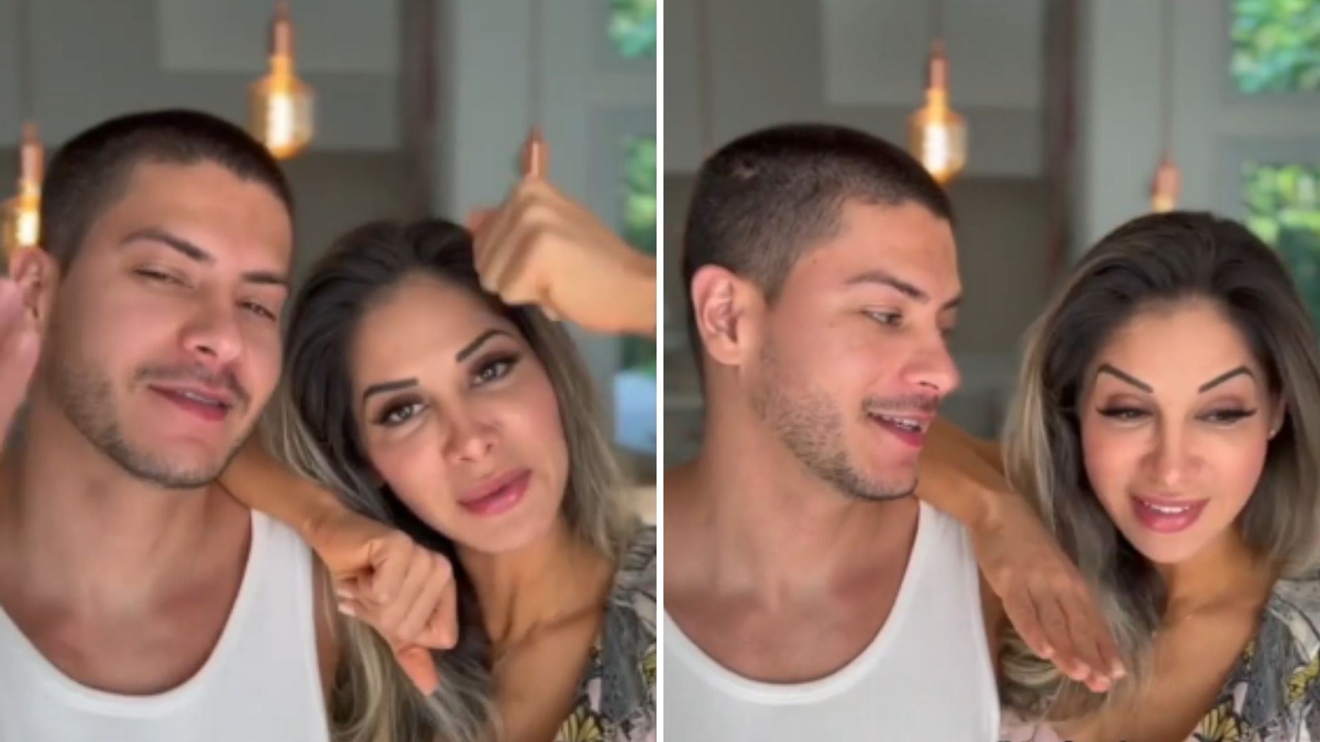 Mayra Cardi e Arthur Aguiar juntam as escovas e decidem morar em mansão de luxo