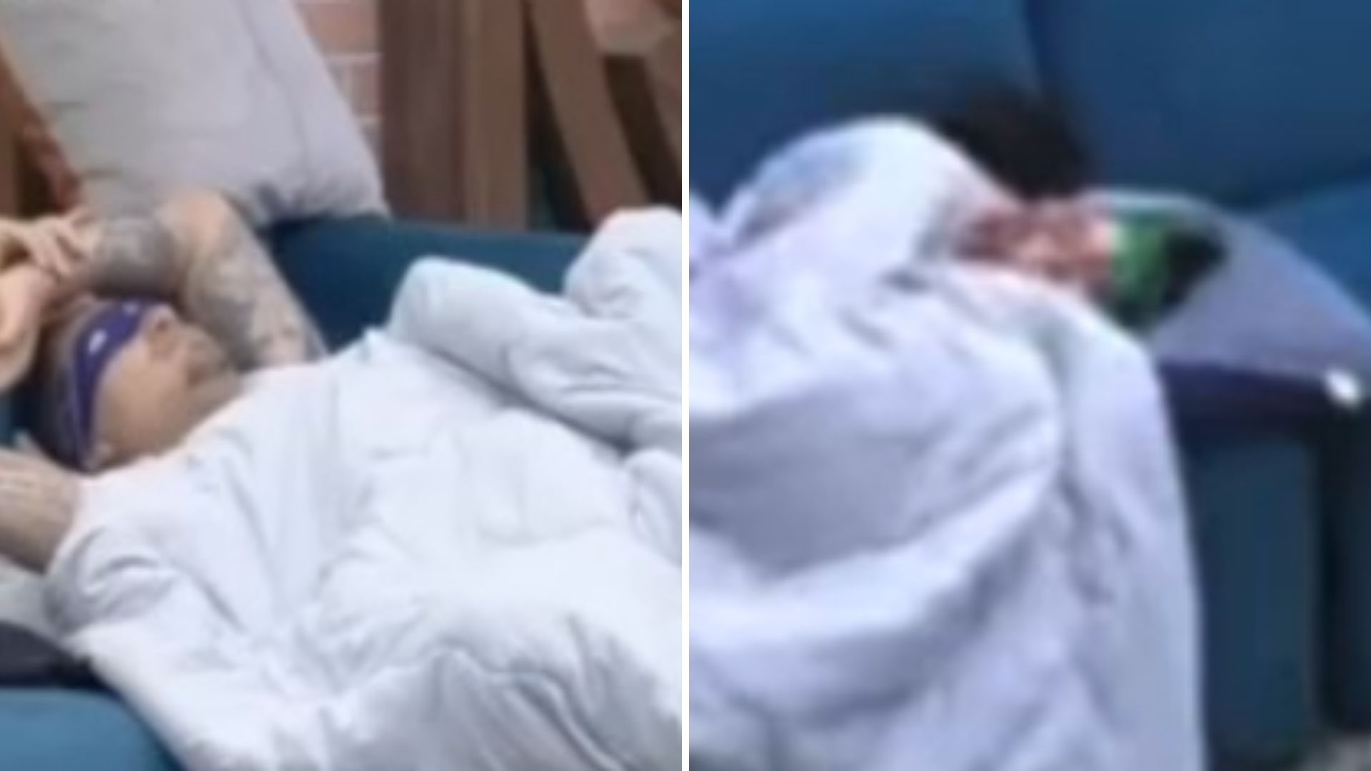 A Fazenda 13: De novo? MC Gui e Aline Mineiro remexem edredom de modo suspeito