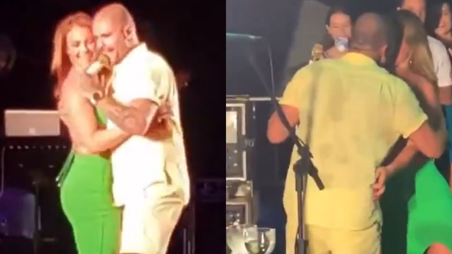 Apaixonados! Paolla Oliveira sobe no palco e dança coladinha com Diogo Nogueira