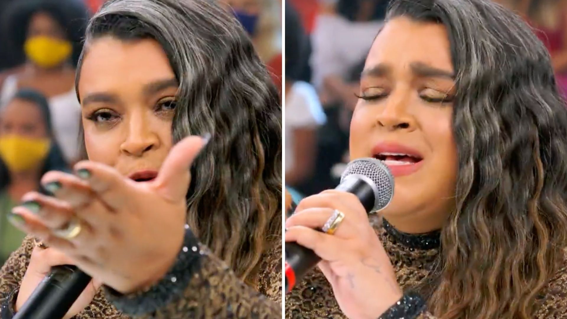Preta Gil quebra o protocolo e desabafa no Domingão: “Me tirou do fundo do poço”