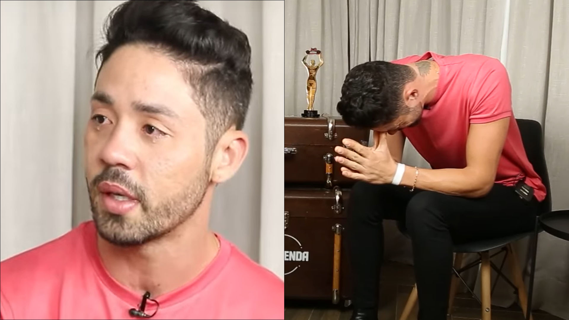 Emocionado, Rico Melquiades revela infância com pai abusivo: “Escondia facas dele”