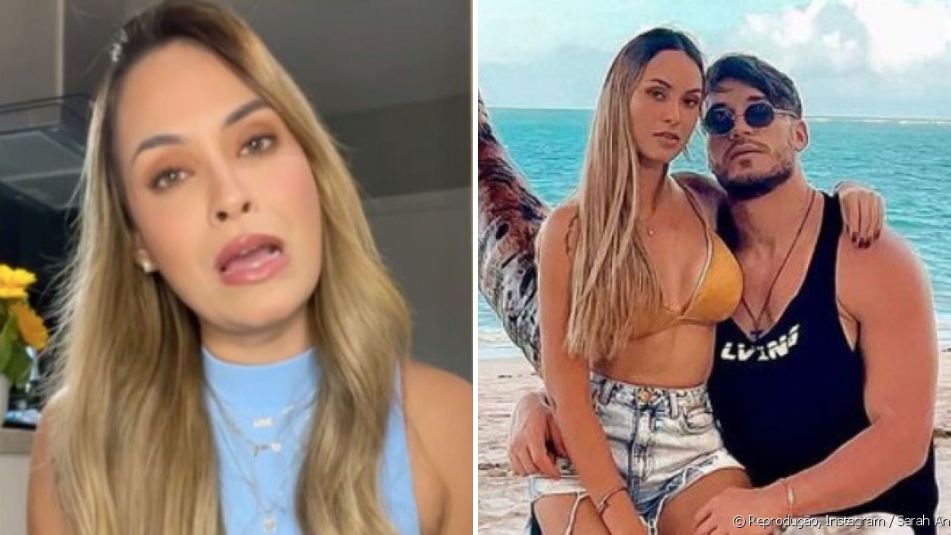 Ex-BBB Sarah Andrade desabafa após mãe detonar seu ex: “Atrapalhou”