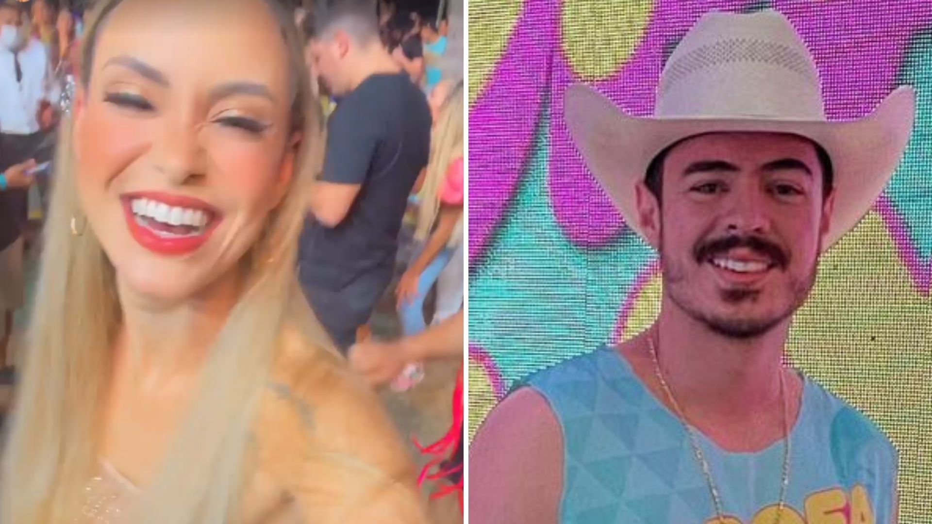 A fila andou! Recém-solteira, ex-BBB Sarah Andrade passa a noite com agroboy gato