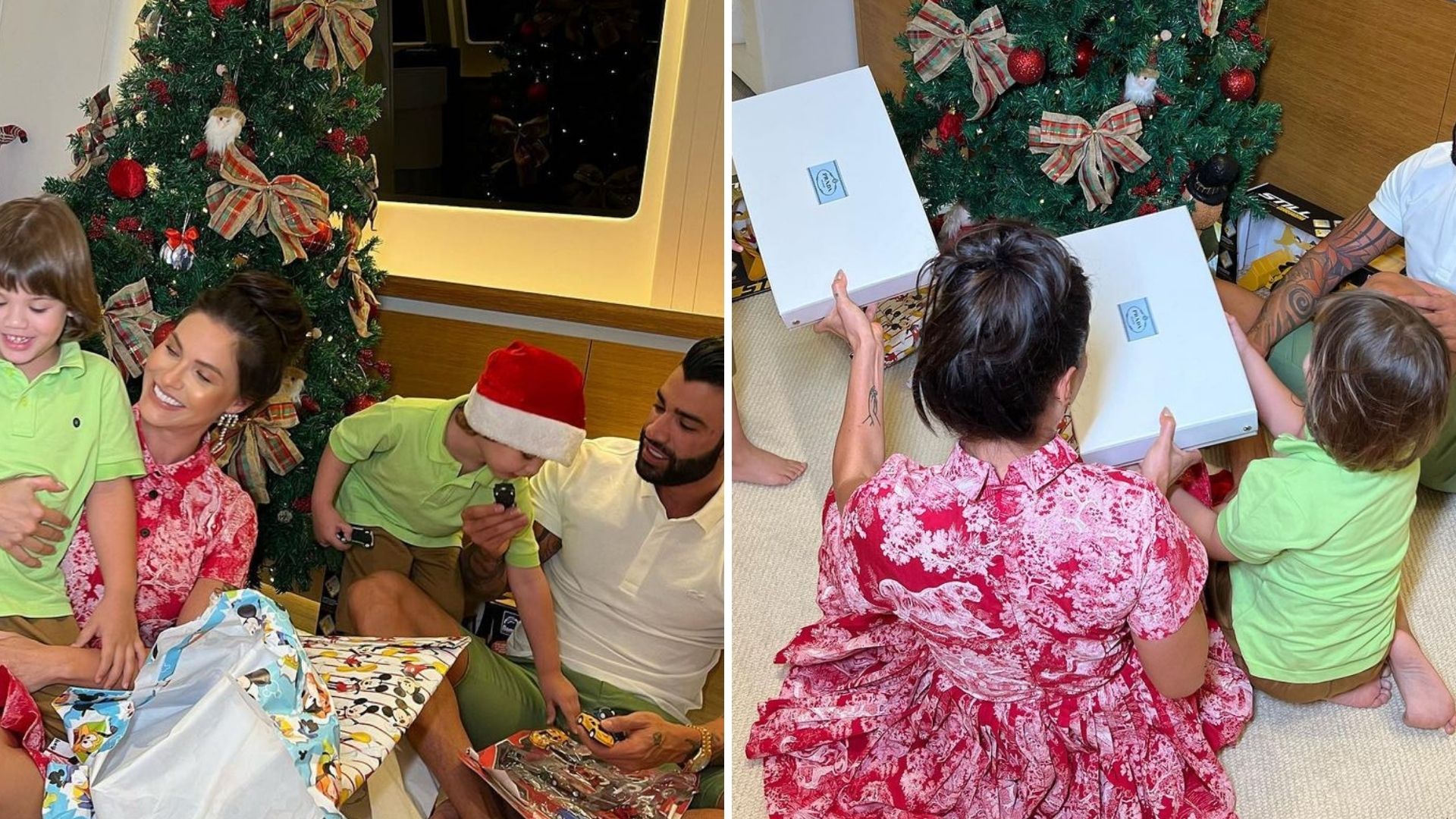 Andressa Suita e Gusttavo Lima mostram presentes que deram ao filhos: “Magia”