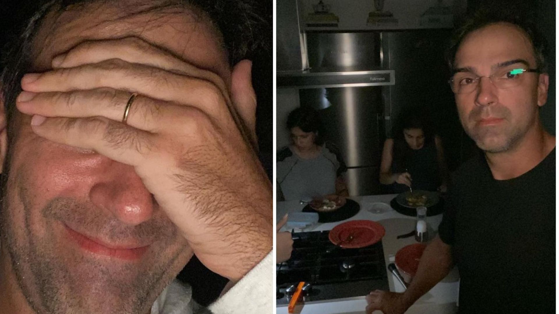 Tadeu Schmidt passa horas sem luz e janta com a família no escuro: “Problemas sérios”