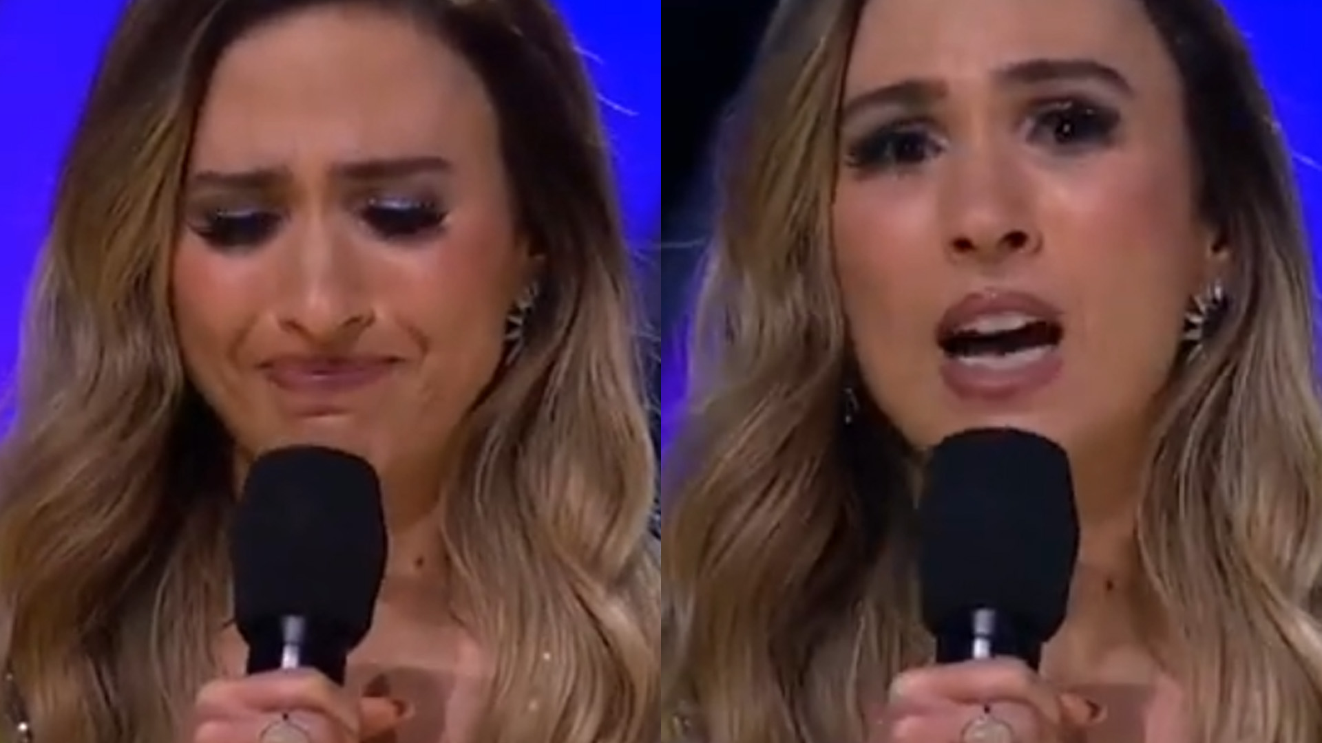 Tatá Werneck cai no choro ao homenagear Paulo Gustavo ao vivo: “Ele era uma luz”