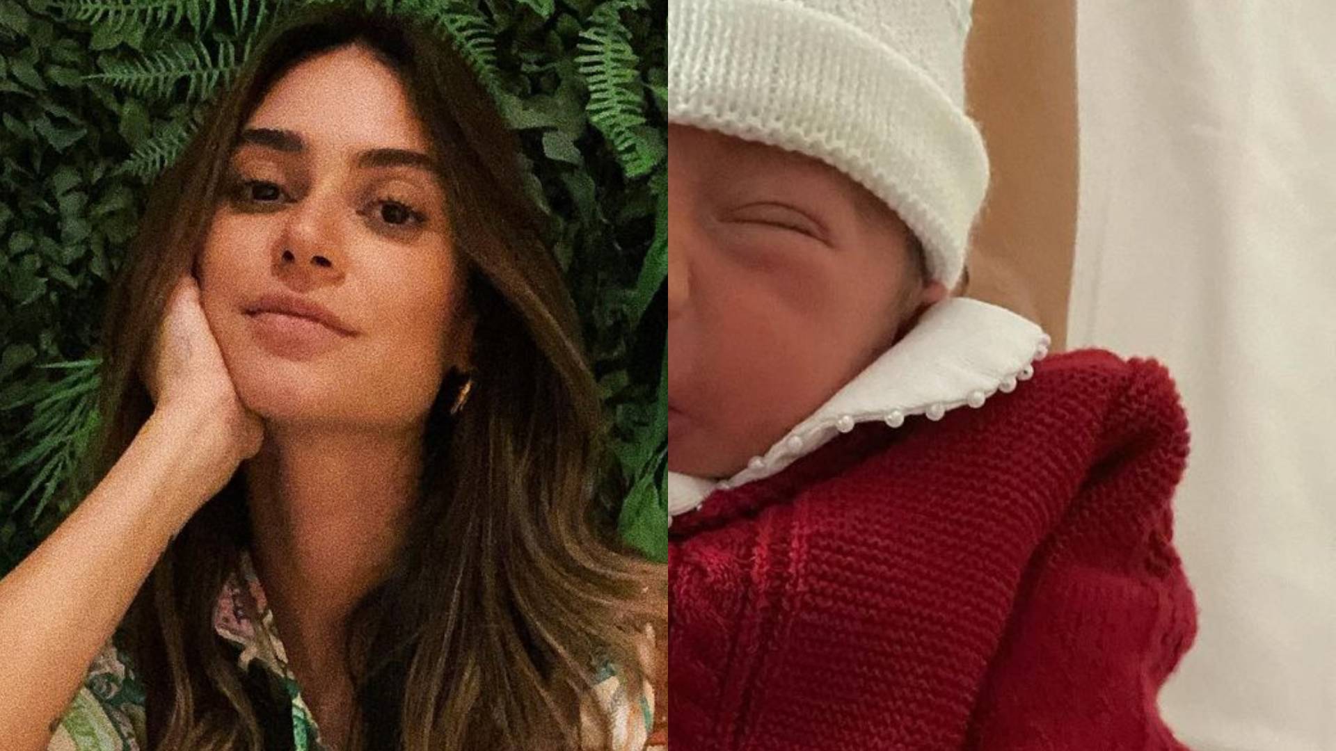 Thaila Ayala flagra filho recém-nascido ‘dando a língua’ e encanta web: “Alucinada”