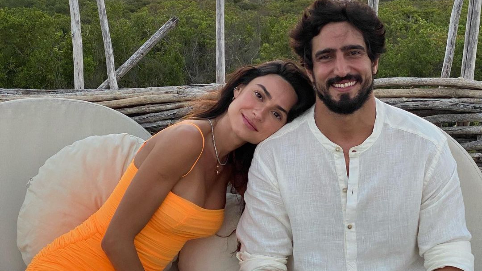 Thaila Ayala encanta com momento íntimo entre Renato Góes e o filho: “Minha vida”