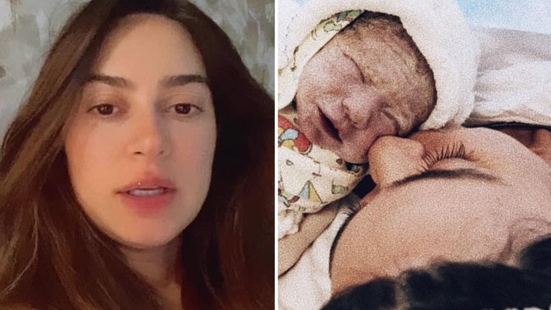 Thaila Ayala dá detalhes do parto prematuro de seu filho: “Renato estava nervoso”