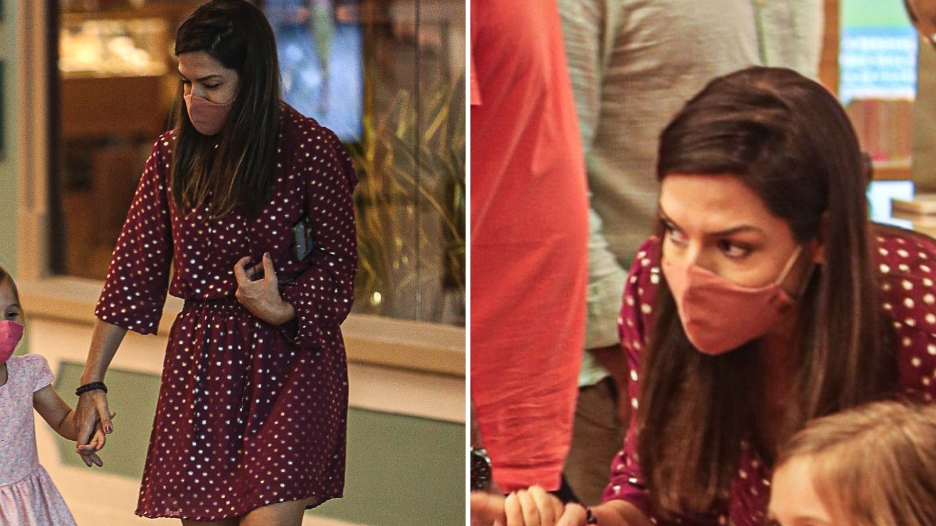 Eles cresceram! Thais Fersoza leva os filhos ao shopping e beleza chama a atenção