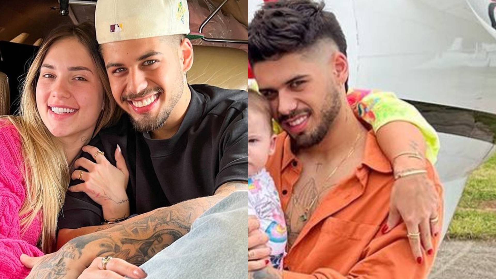 Virginia Fonseca e Zé Felipe esbanjam luxo ao posarem em asa de jatinho: “Descanso”