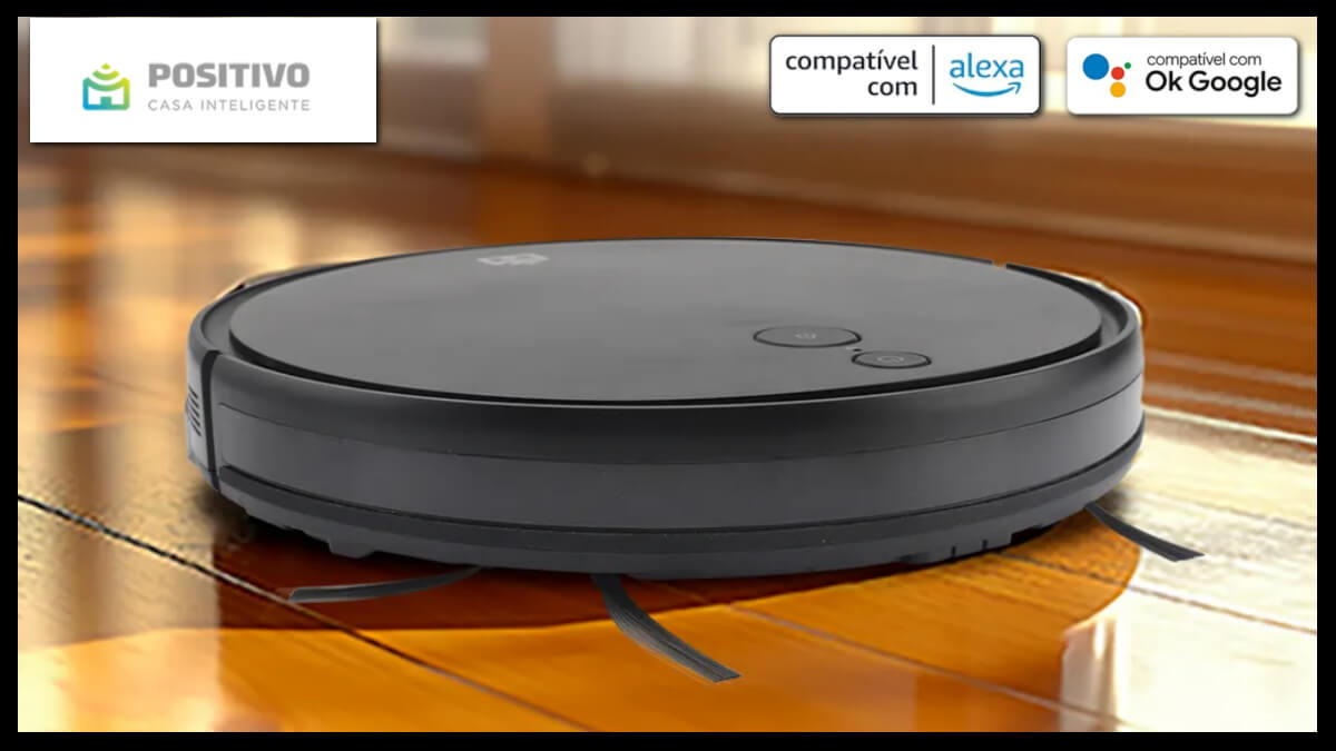 Oferta do dia: 54% de desconto no smart robô aspirador da Positivo