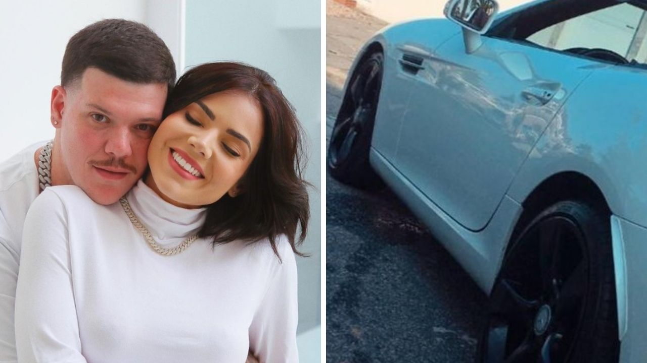 Esposa do cantor Ferrugem mostra novo carrão de R$ 160 mil estacionado em sua mansão: “Neném brilhando”