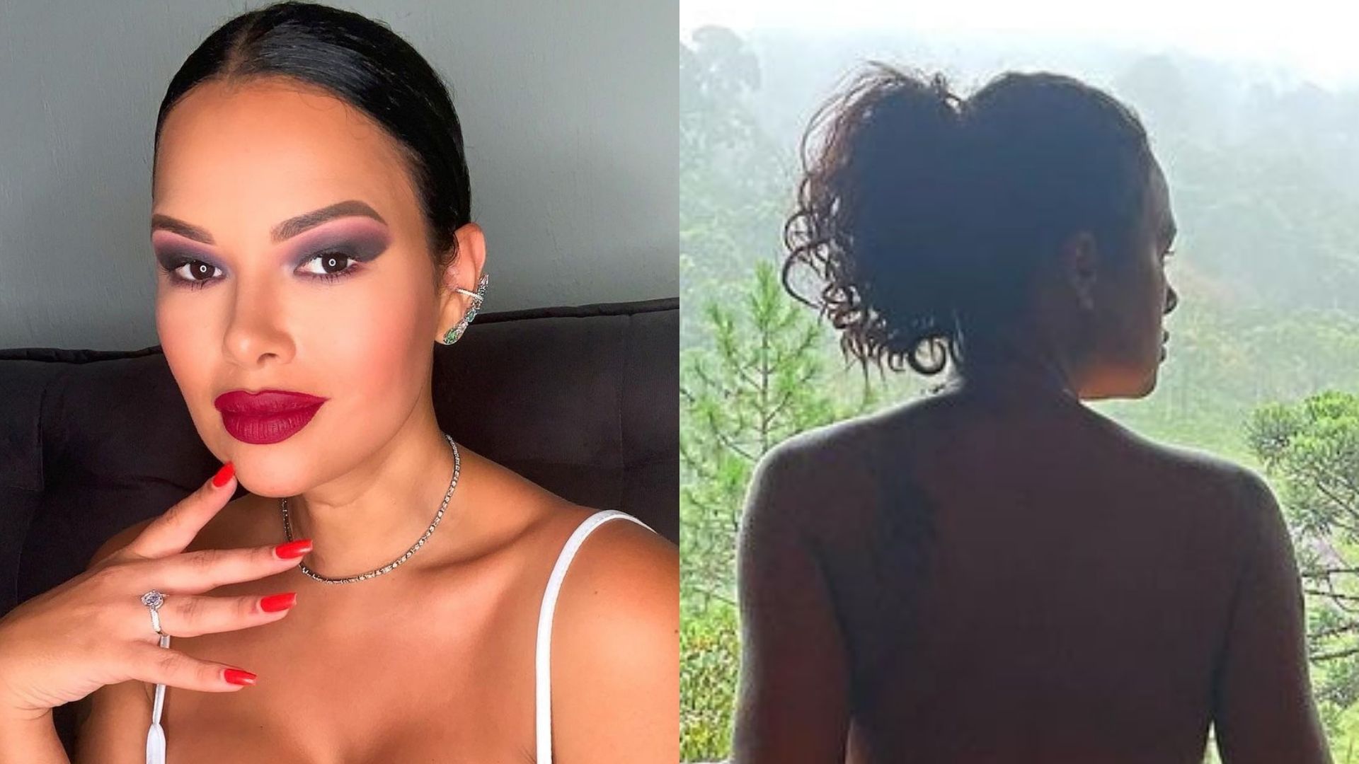 Nua, ex-BBB Ariadna Arantes cobre apenas metade do bumbum com roupão: “Diva”