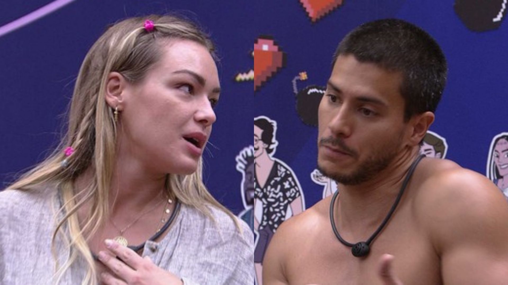 BBB22: Arthur Aguiar discute feio com Bárbara e detona sua postura: “Me julgou”