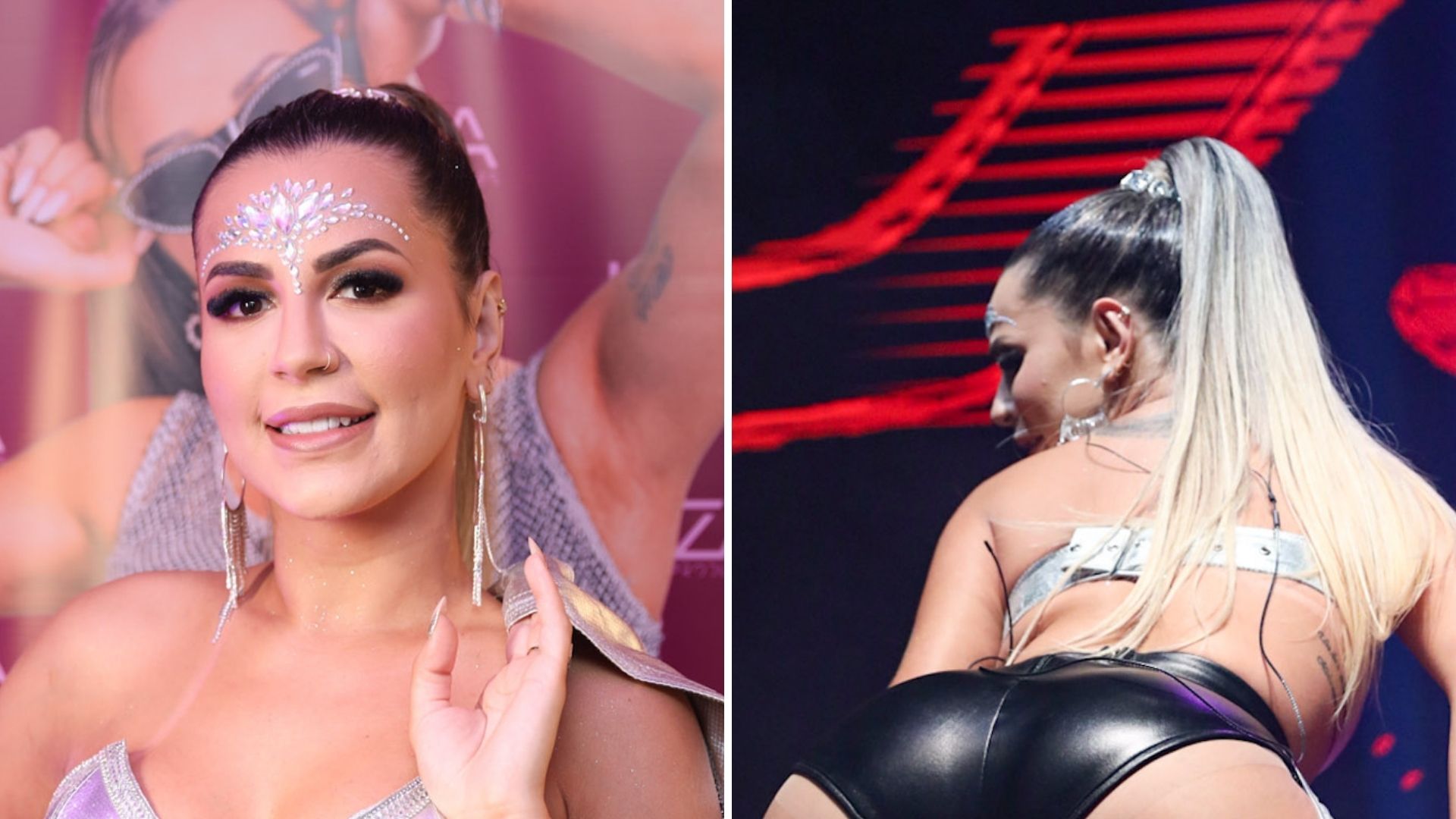 Que abundância! Deolane Bezerra faz show com look picante e rebola no palco