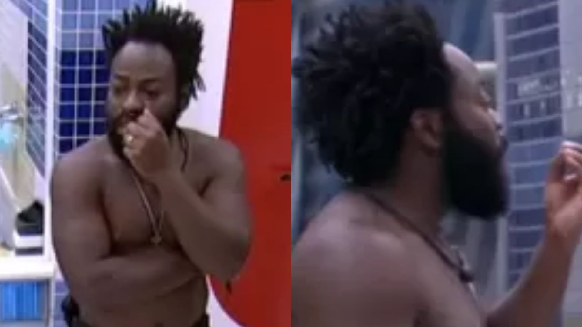 BBB22: Douglas abre a porta do banheiro e pega sister no flagra: “Que vergonha”