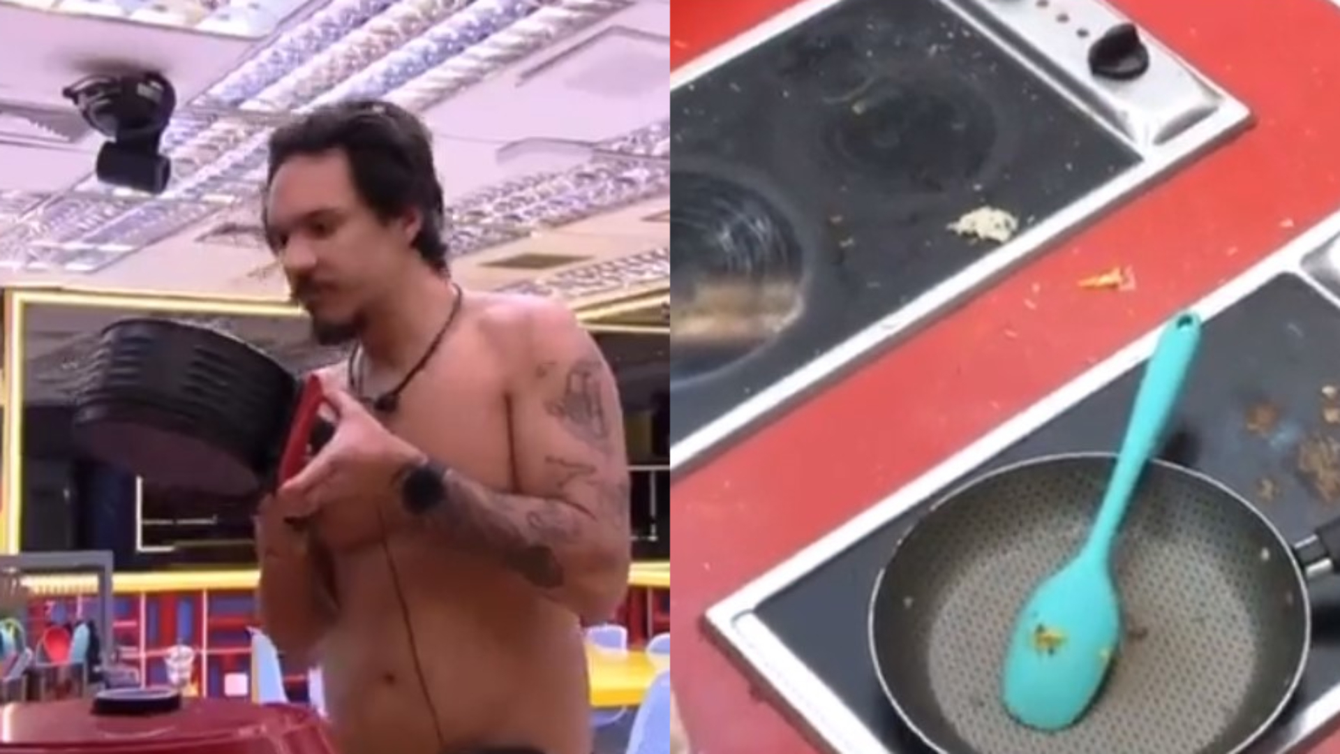 BBB22: Eliezer reclama da porquice dos brothers e encontra até comida estragada