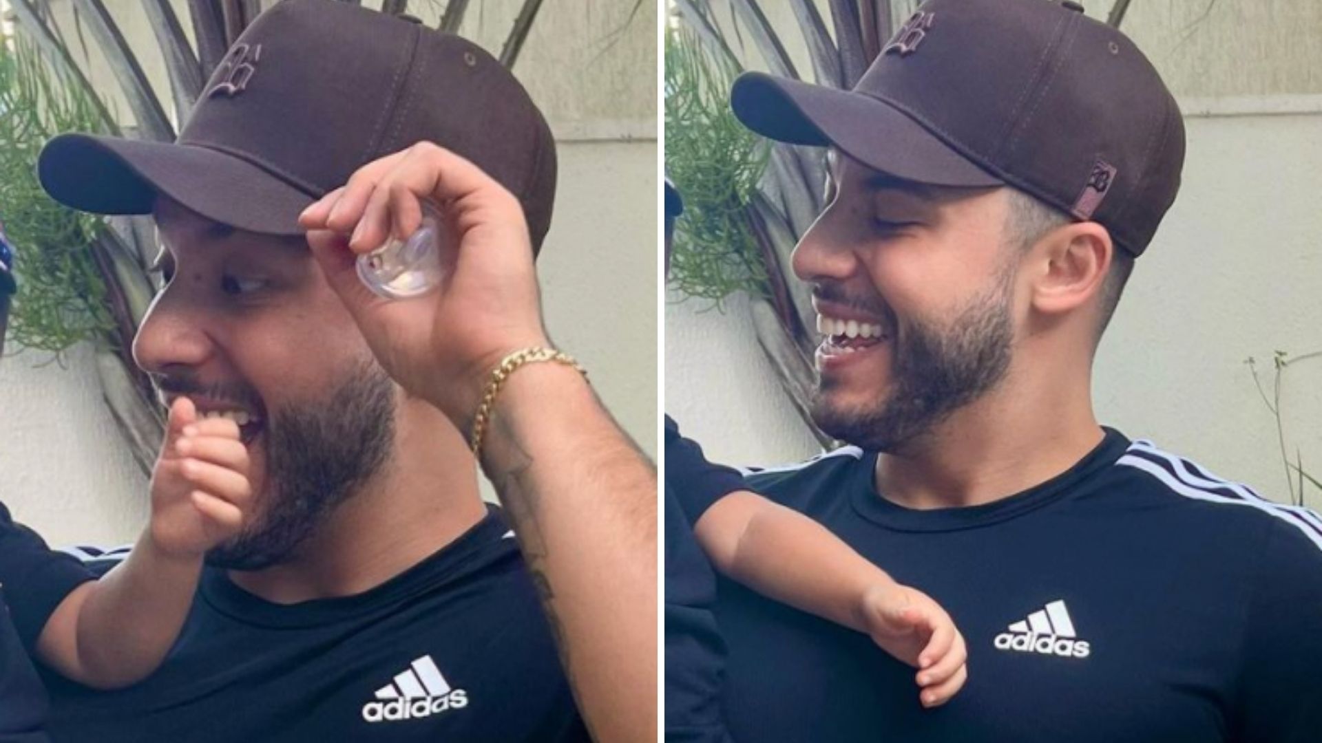 Filho de Marília Mendonça surge estiloso em clique raro com o pai: “Como cresceu”