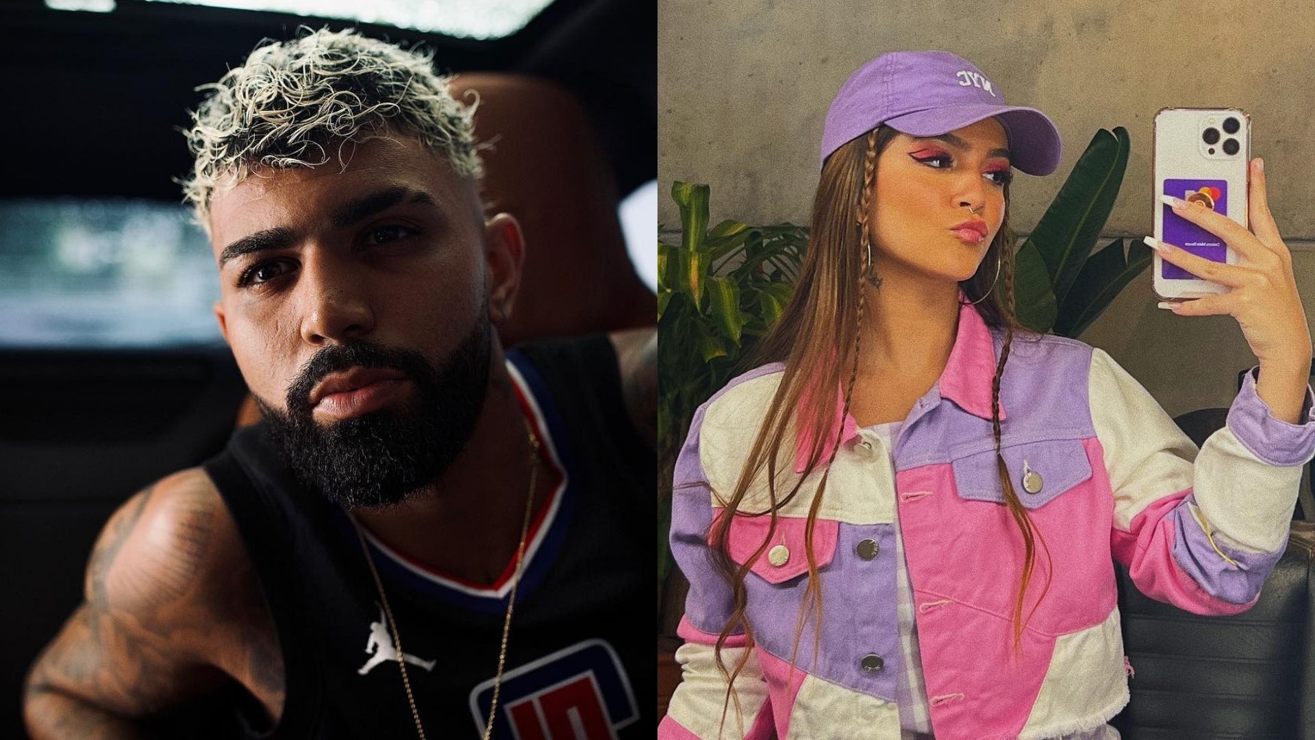 Gabigol é flagrado aos beijos com Mel Maia no Rio de Janeiro