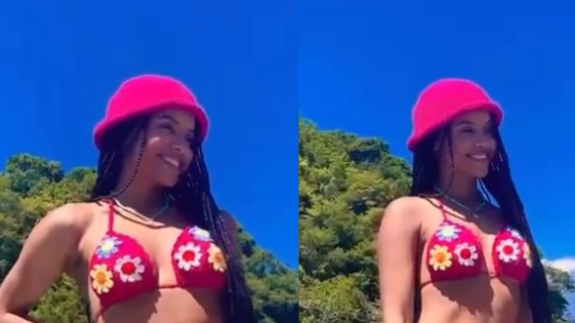 Ex-BBB Gleici Damasceno mostra corpão turbinado de biquíni fio-dental: “Deusa”