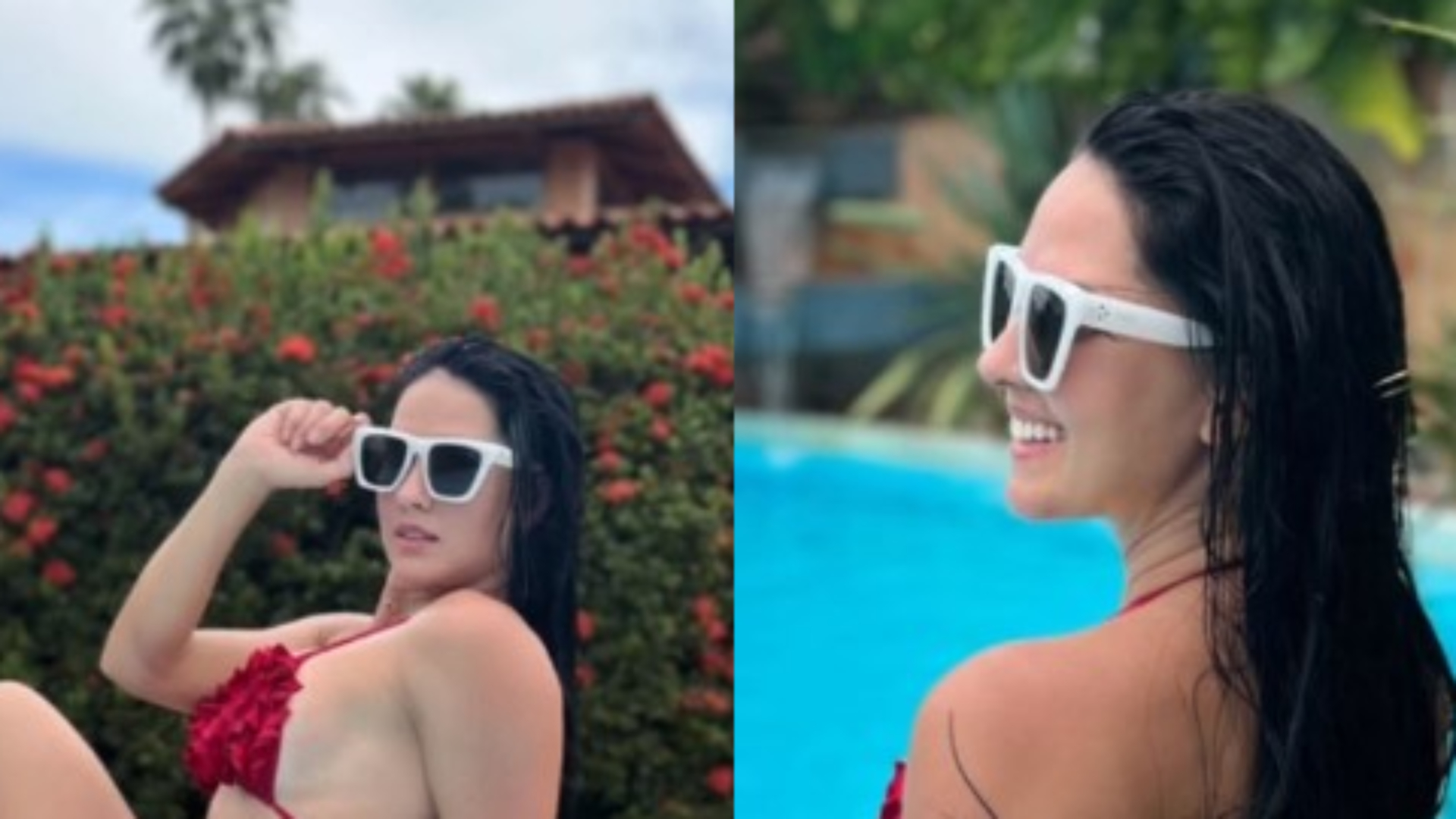 Graciele Lacerda abusa de biquíni fio-dental e mostra bumbum gigante: “Gostosa”