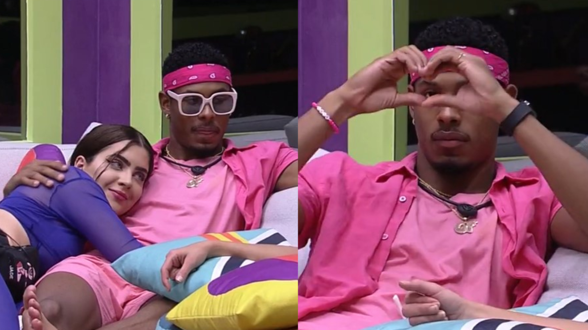BBB22: Paulo André e Jade Picon trocam carinhos, mas sister se esquiva