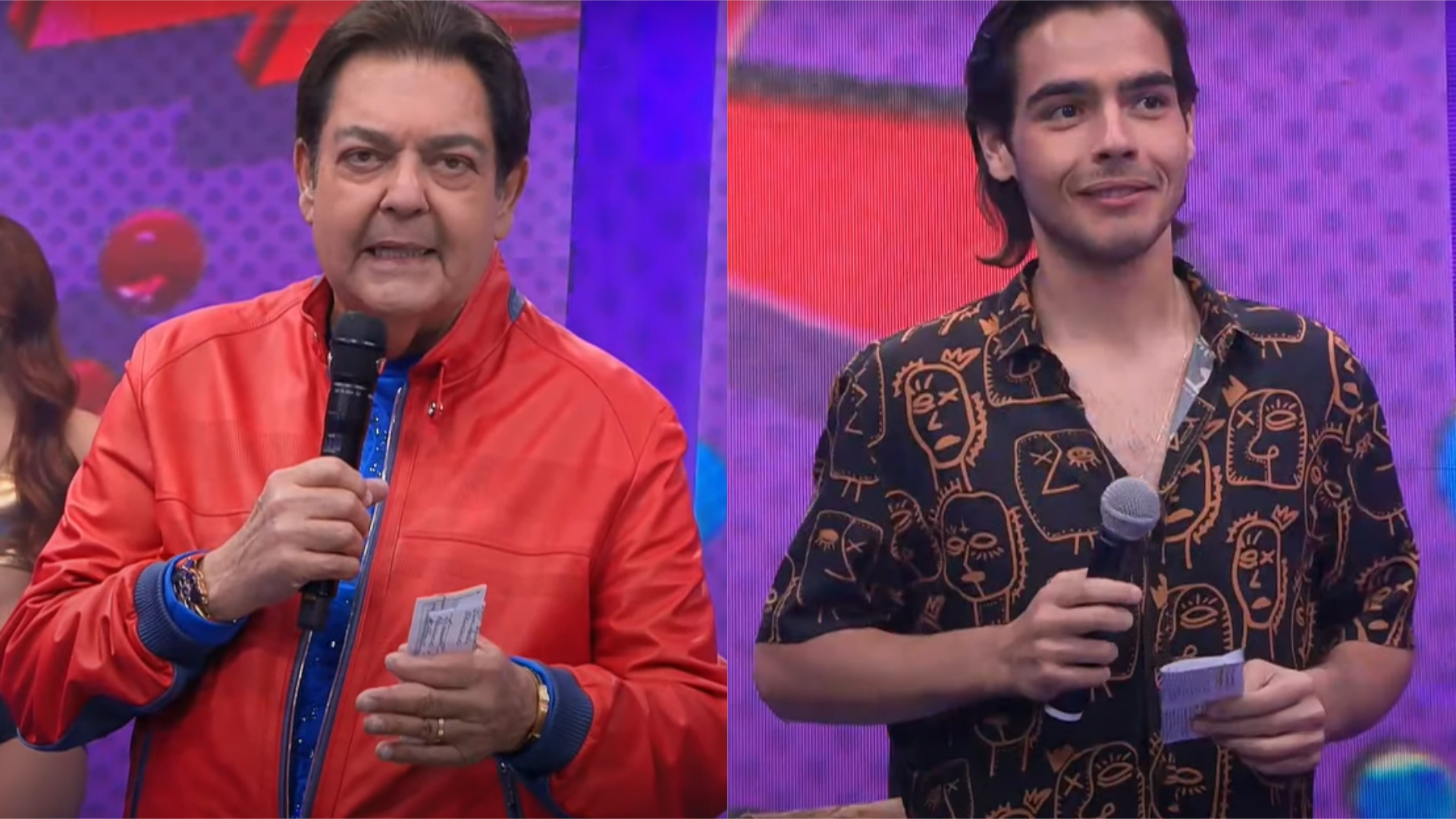 Faustão faz piada com paternidade e filho zoa: “Parece alguém”