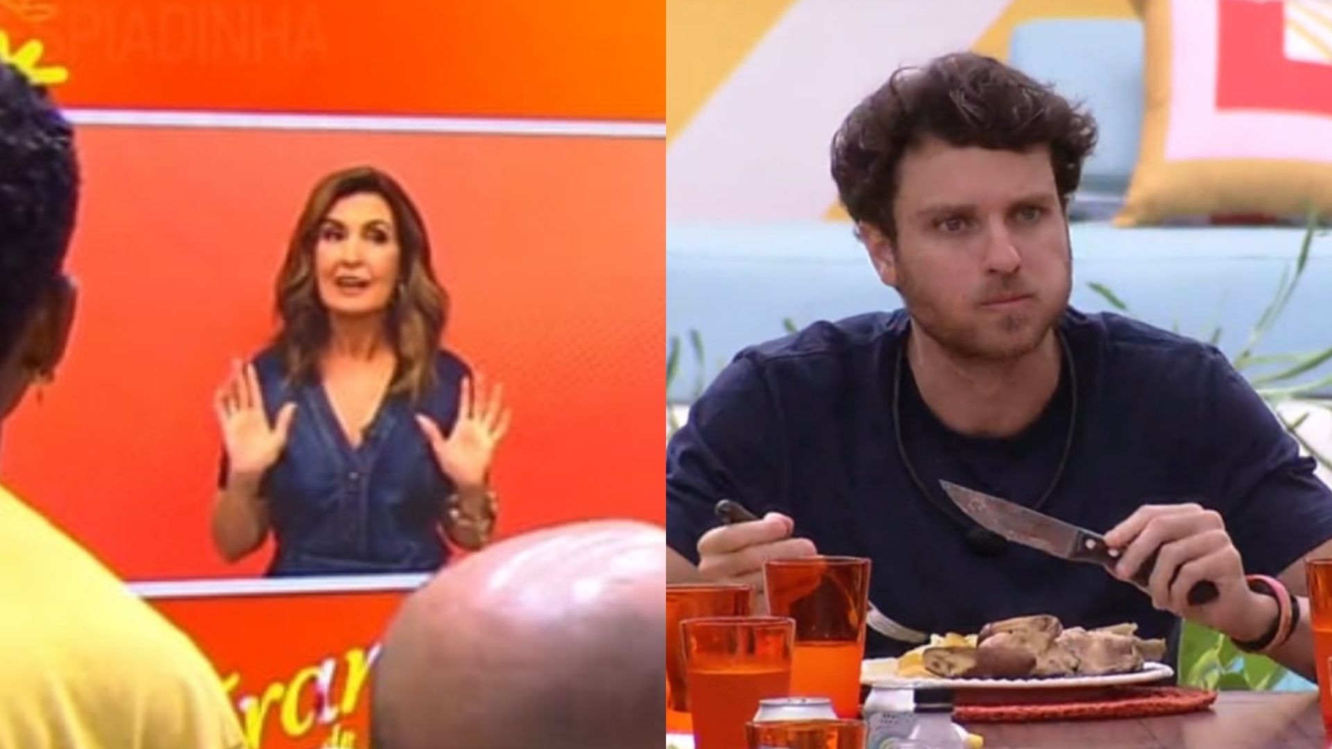 BBB22: Climão! Lucas leva alfinetada de Fátima Bernardes ao vivo: “Comendo muito”