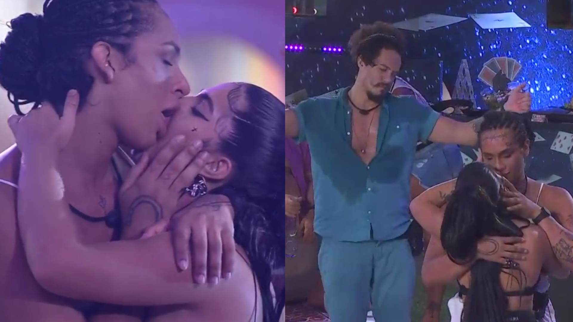 BBB22: Maria deixa Eliezer de lado e troca beijão de novela com Linn da Quebrada