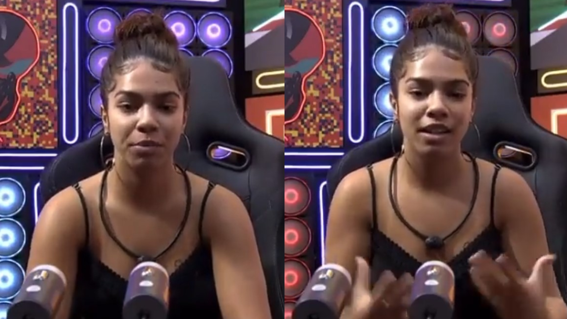 BBB22: Angustiada, Maria se desculpa novamente e garante: “Não sou agressiva”