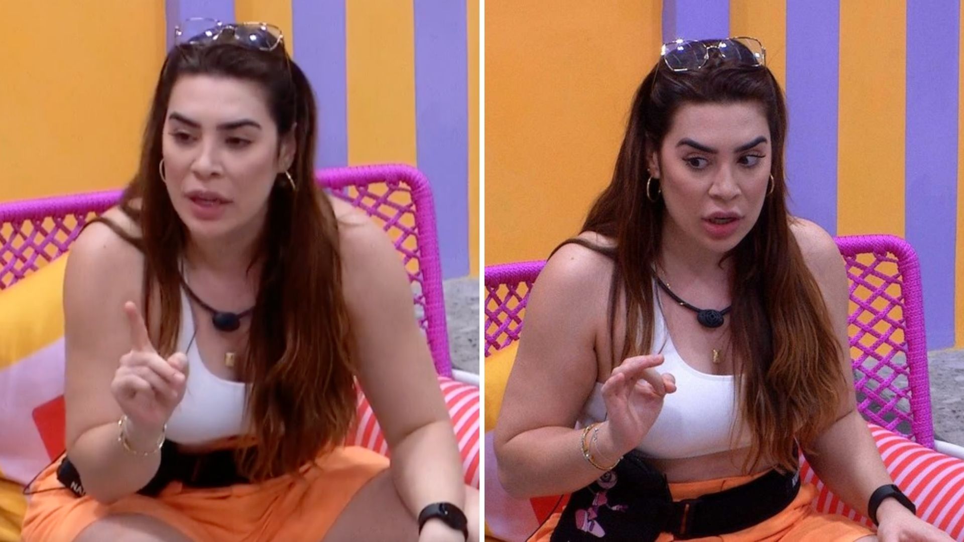 BBB22: Naiara se irrita e dá ultimato para sister: “Não estou brincando”