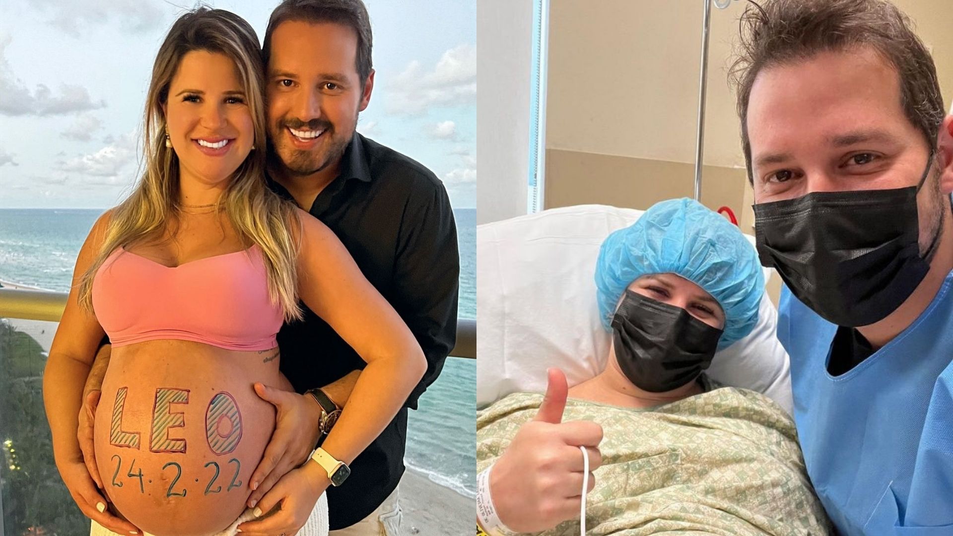 Nasce primeiro filho de Dony De Nuccio e Larissa Laibida: “Chegou o dia”