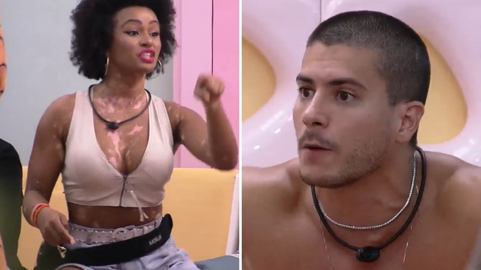 BBB22: Natália enfrenta Arthur, leva invertida e quebra o pau: “Não precisava”