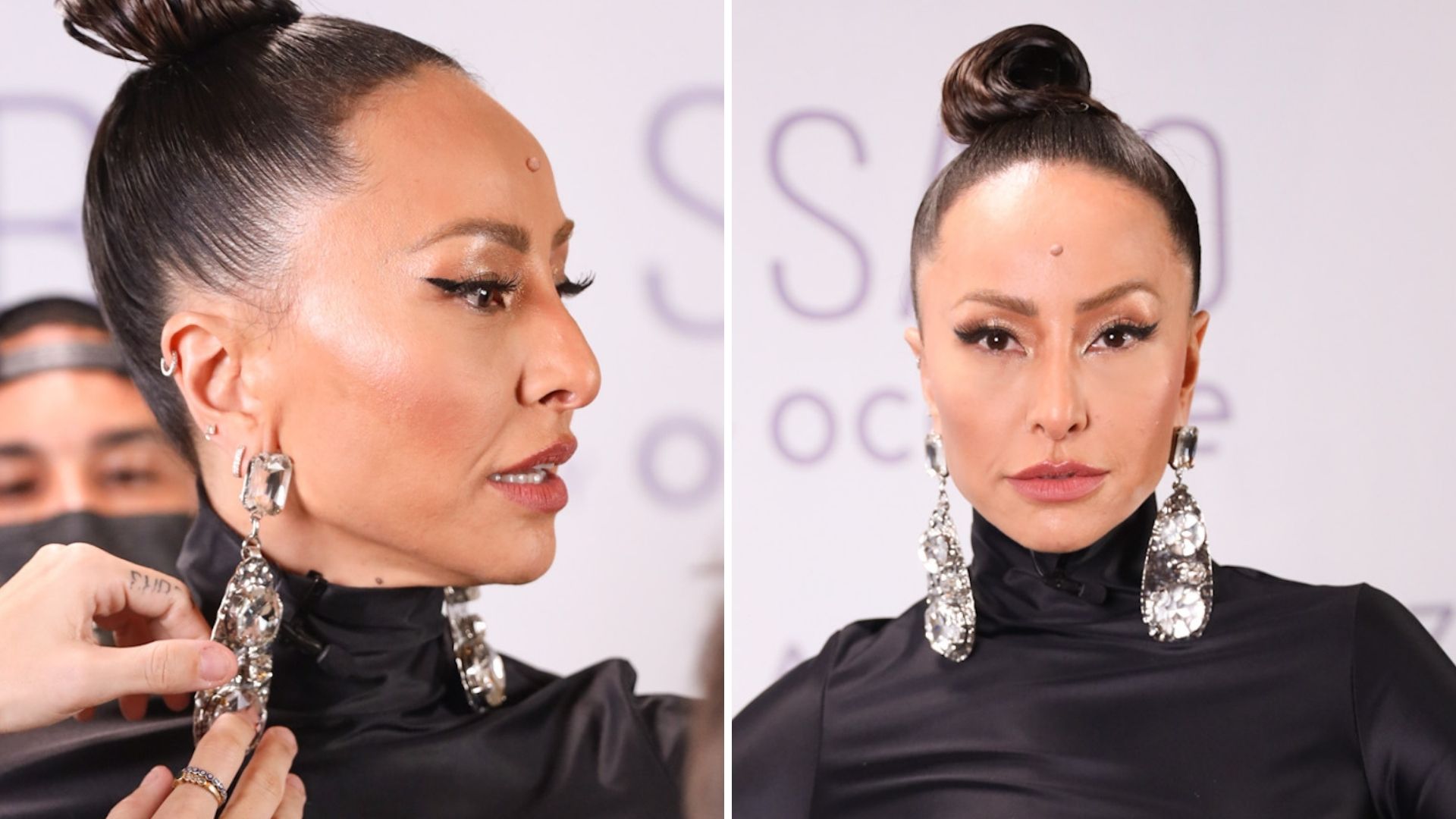 Poderosa! Sabrina Sato elege vestido espetacular com fenda até a virilha