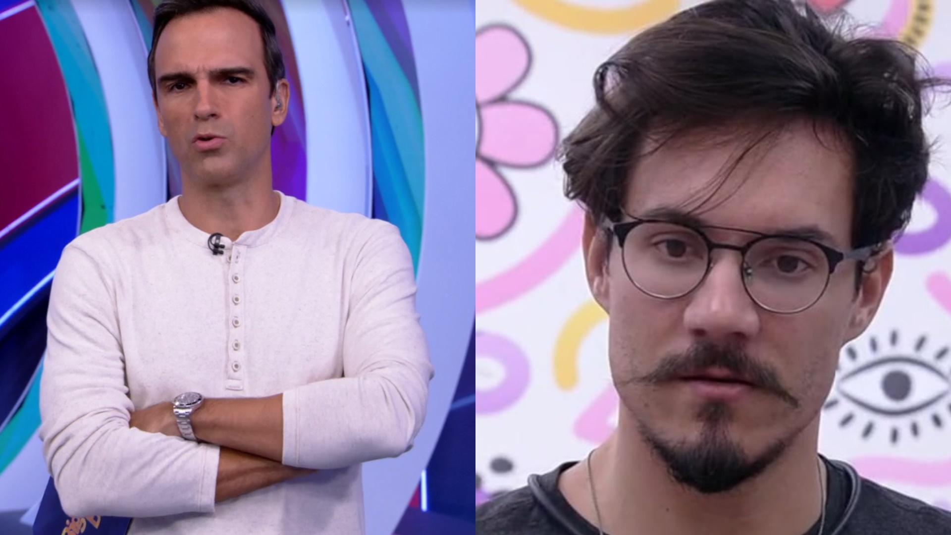 BBB22: Tadeu Schmidt debocha de Eliezer ao vivo e relembra mentira: “Ficou bolado”
