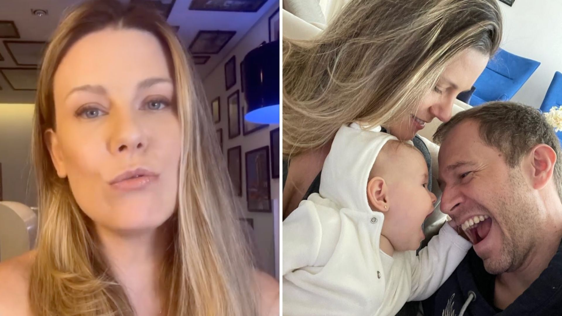 Esposa de Tiago Leifert atualiza estado de saúde da filha: “Muita gente perguntando”
