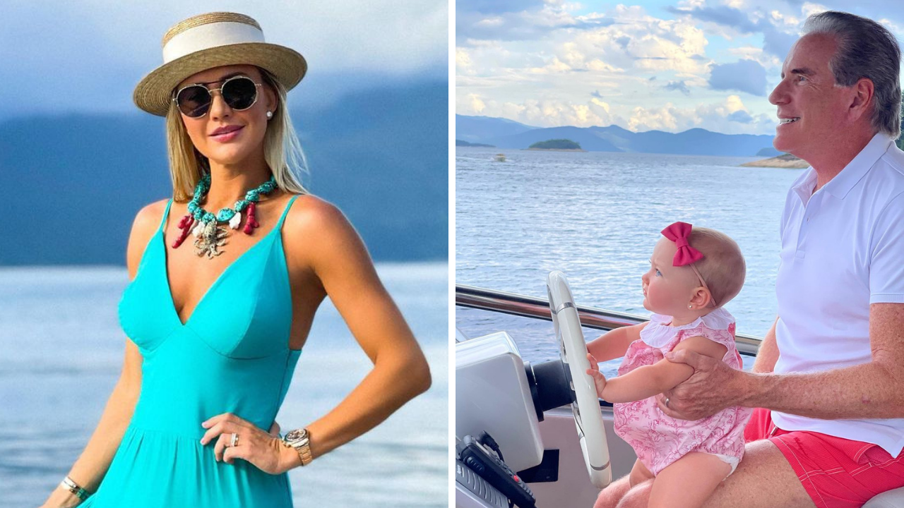 Esposa de Roberto Justus se recusa a mostrar parte interna do barco luxuoso do marido: “Não vai acontecer”