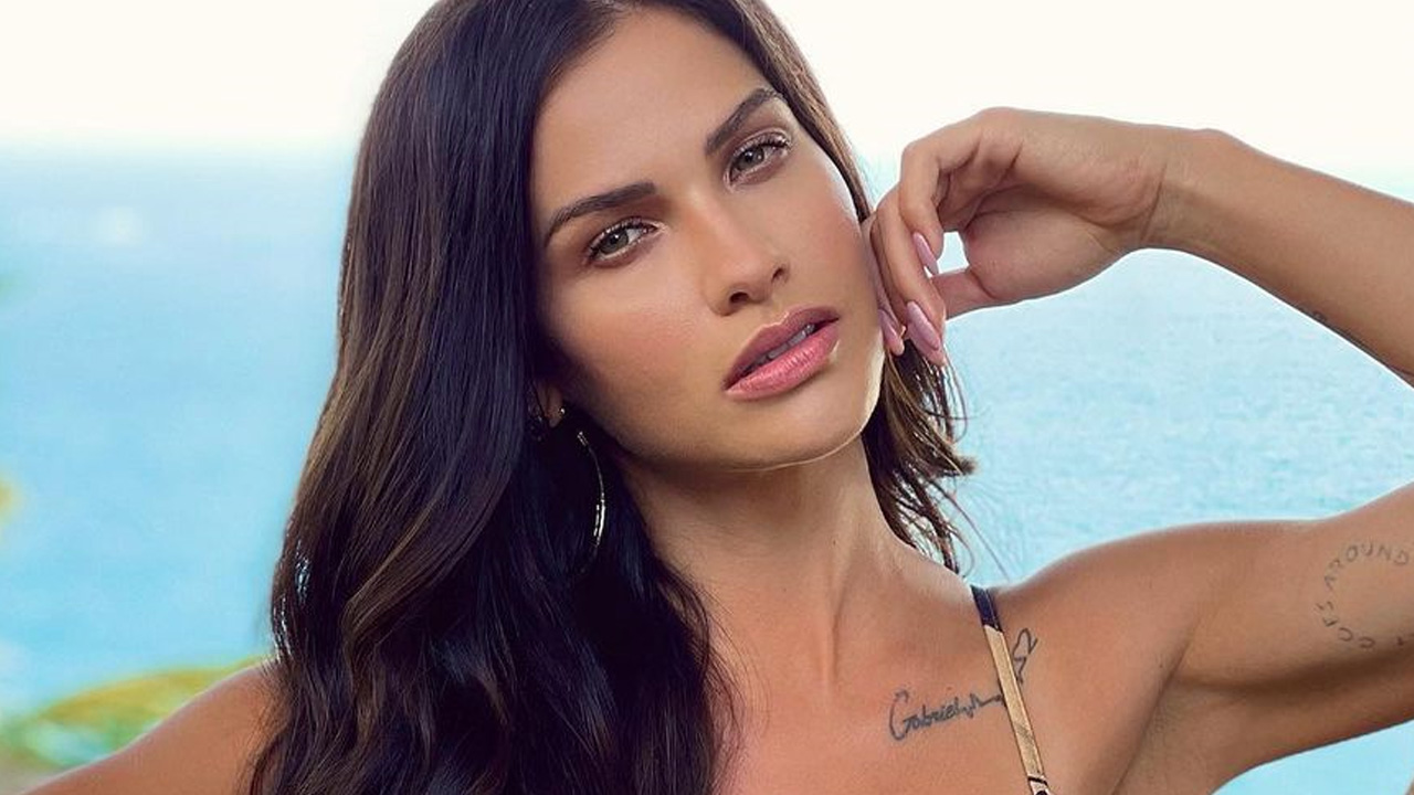 Andressa Suita aposta em vestido decotado e com fenda até a virilha: “Linda”