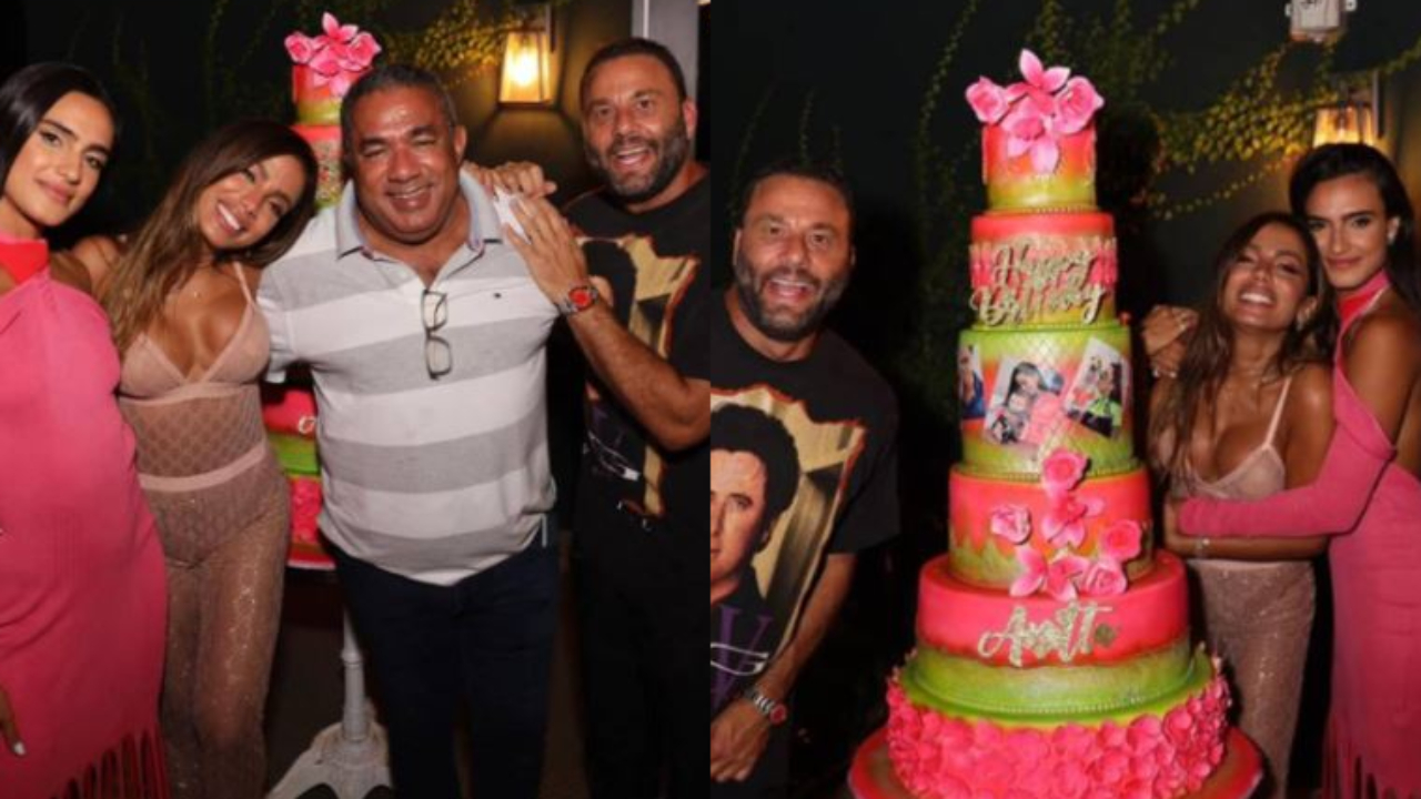 Poderosa, Anitta capricha no jantar e celebra em grande estilo a chegada dos 28 anos