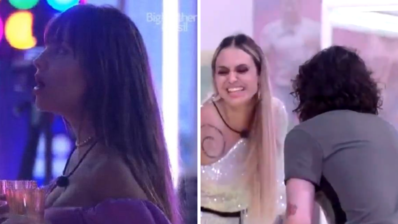 BBB21: Thaís tem crise de ciúmes ao ver Sarah e Fiuk em clima de intimidade em festa: “Ela fica forçando”