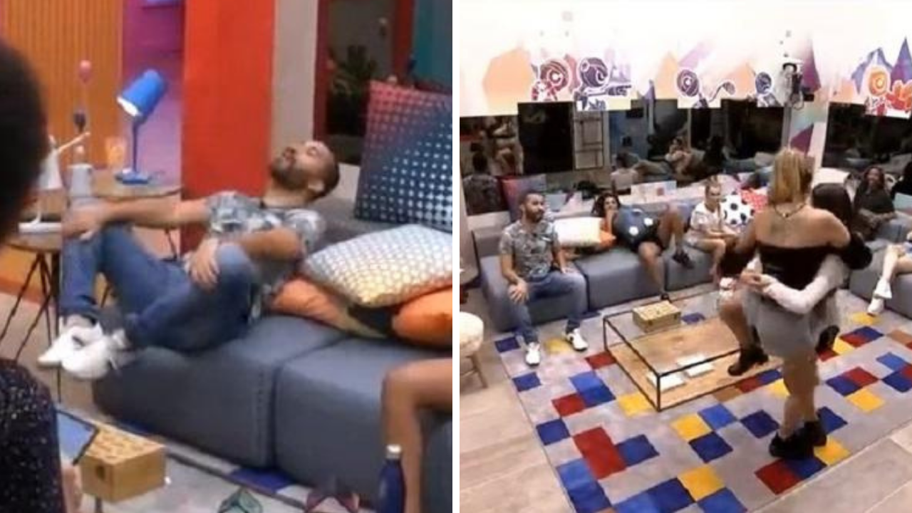BBB21: Gente! Gilberto surta ao ver Sarah e Juliette agarradas na frente de todo mundo: “Me possua”