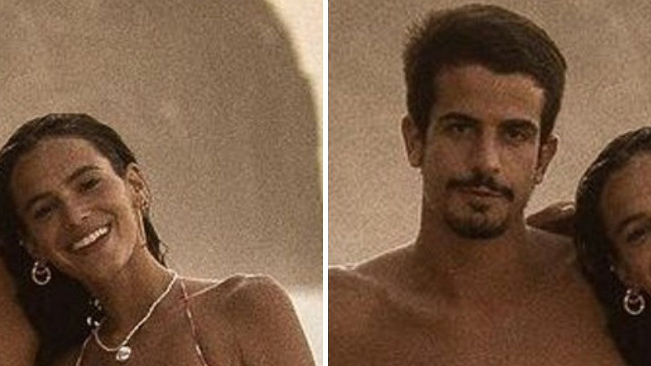 Tá rolando! Bruna Marquezine e Enzo Celulari surgem felizes na primeira foto juntinhos e exibem corpos sarados