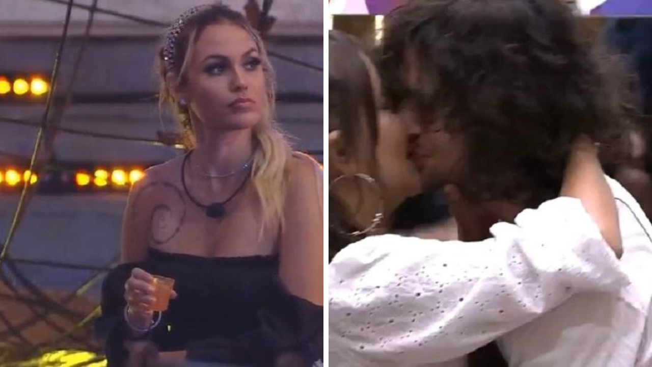 BBB21: Fiuk volta a dar beijo quente após insistência da casa e Sarah detona: “Muito dramático”