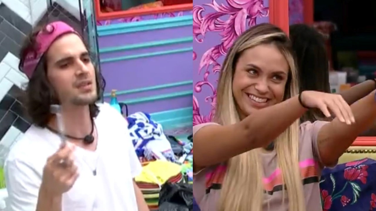 BBB21: Talarica? Sarah insinua com gesto que quer ser pretendente a ‘mulher da vida’ de Fiuk: “Quero filhinho”